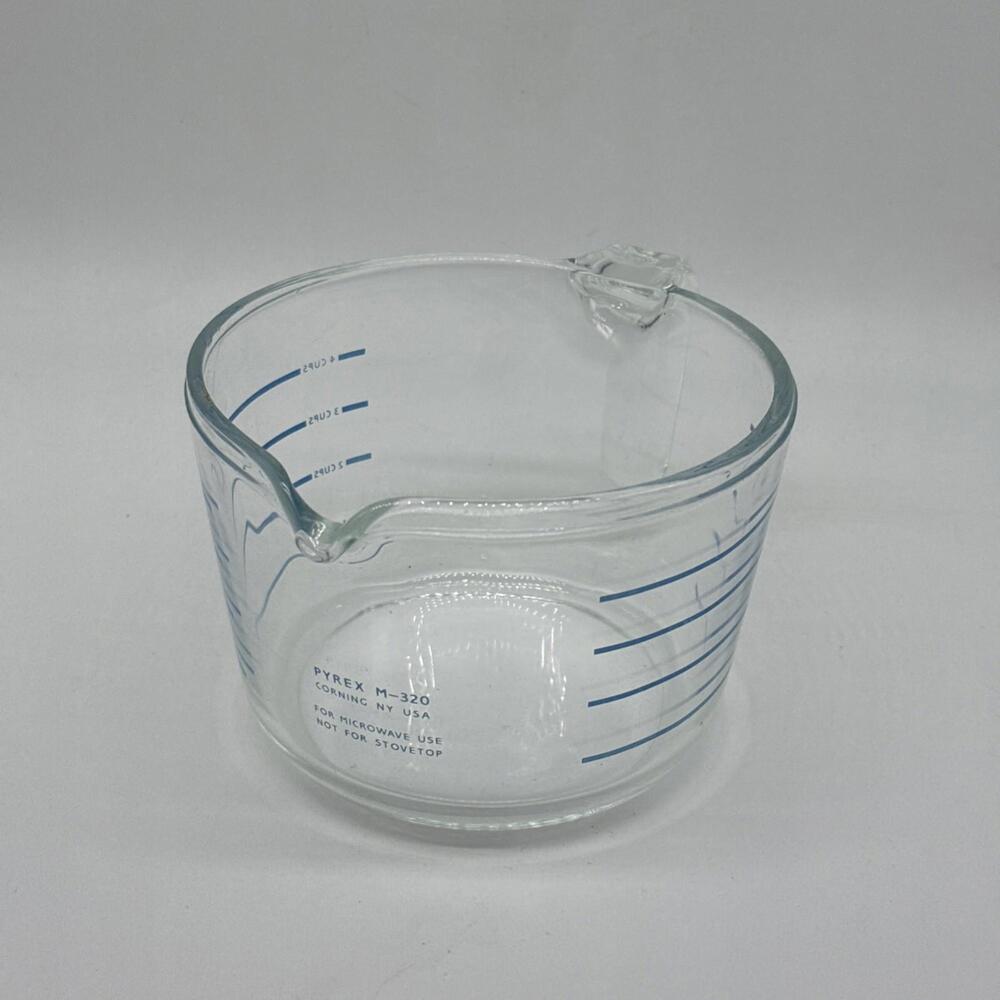 Vintage Pyrex 4-Cup Glass Microwave Measuring Cup #M-320